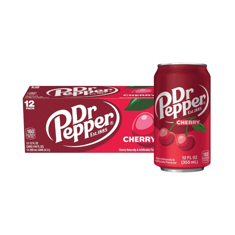 Dr Pepper Cherry Lata 355 ml 12 oz 12 pack