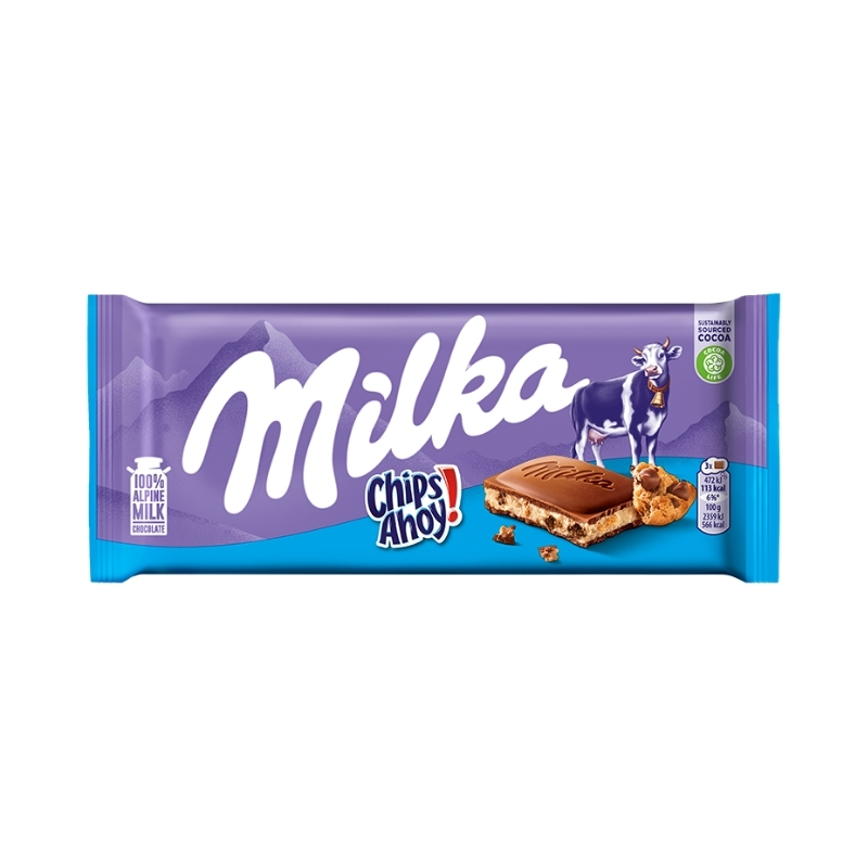 chocolate-milka-chips-ahoy-100-gr Chocolate en barra Milka Chips Ahoy barra de 100 gr
